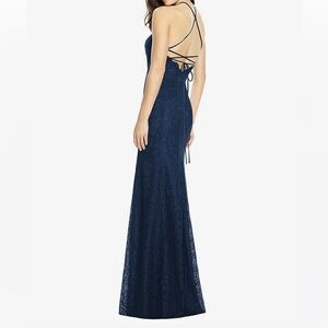 dessy collection marquis halter maxi dress
